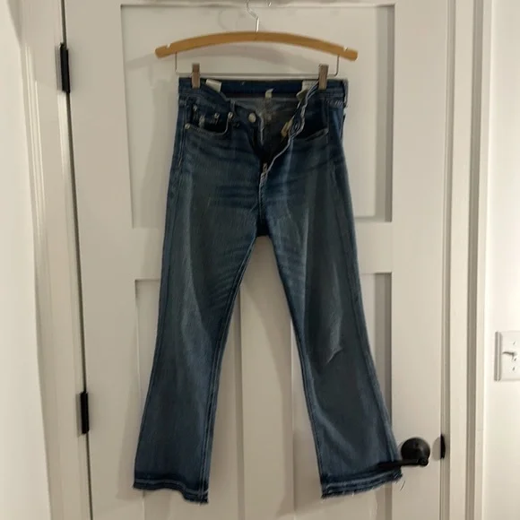 Rag & Bone Crop jeans with raw hems - Picture 2 of 5